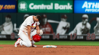 Jack Flaherty Gets Picked Off To End The Game, Soaks In His Failure On The Field